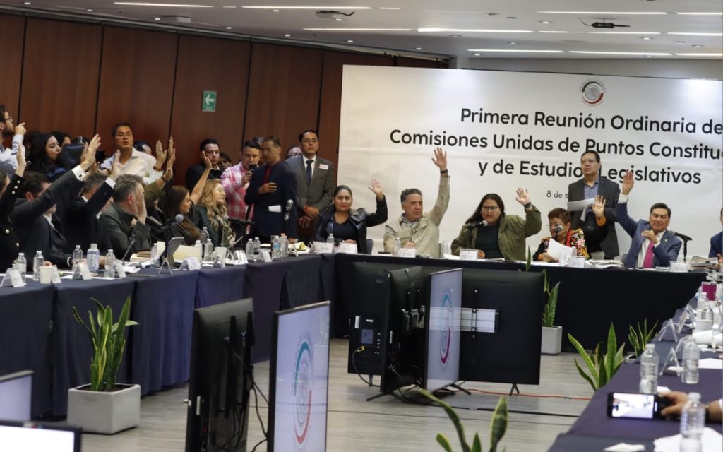 Aprueban comisiones del Senado la reforma judicial