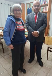 Claude Grimmer Fontanges, historiadora francesa de visita en Xalapa