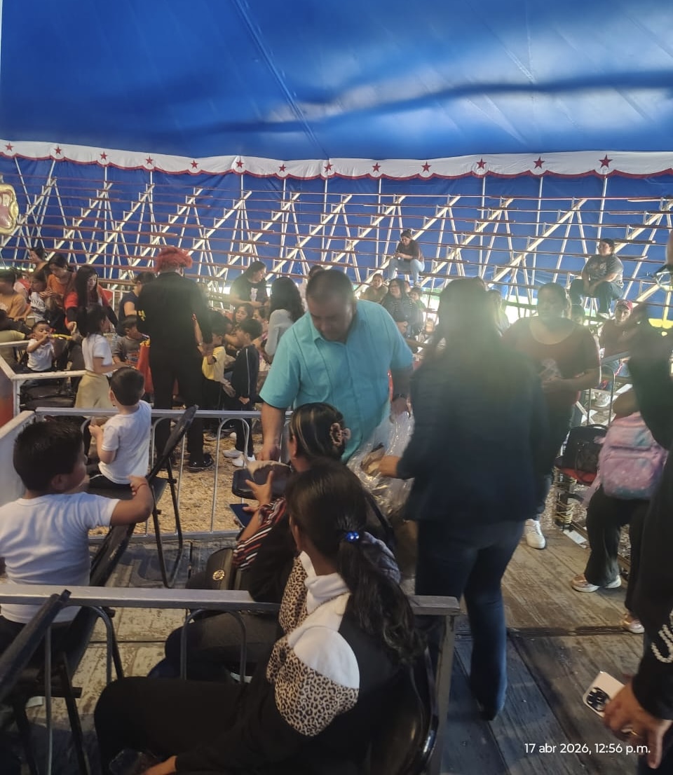 Gestiona gobierno municipal de Banderilla circo gratis para 300 estudiantes de preescolar y primaria
