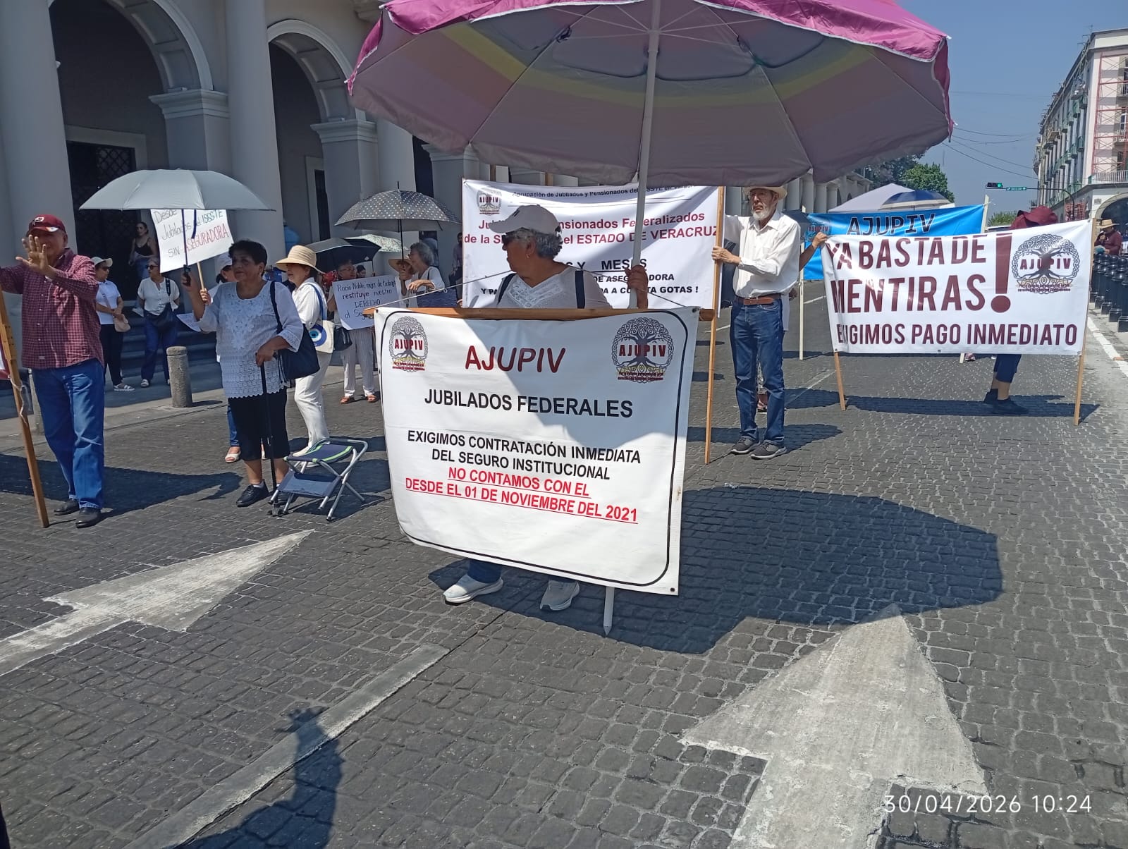 Amenazan jubilados de AJUPIV con manifestarse este 1 de mayo para que la  Gobernadora vea que existen