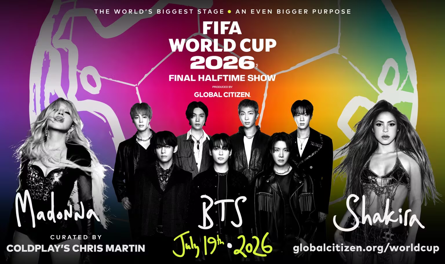 , Madonna, Shakira y BTS, protagonistas del histórico show del entretiempo de la final de la Copa Mundial
