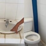 Exhibe estudiante baños escolares en pésimo estado en CETMAR 05 de Salina Cruz y lo expulsaron
